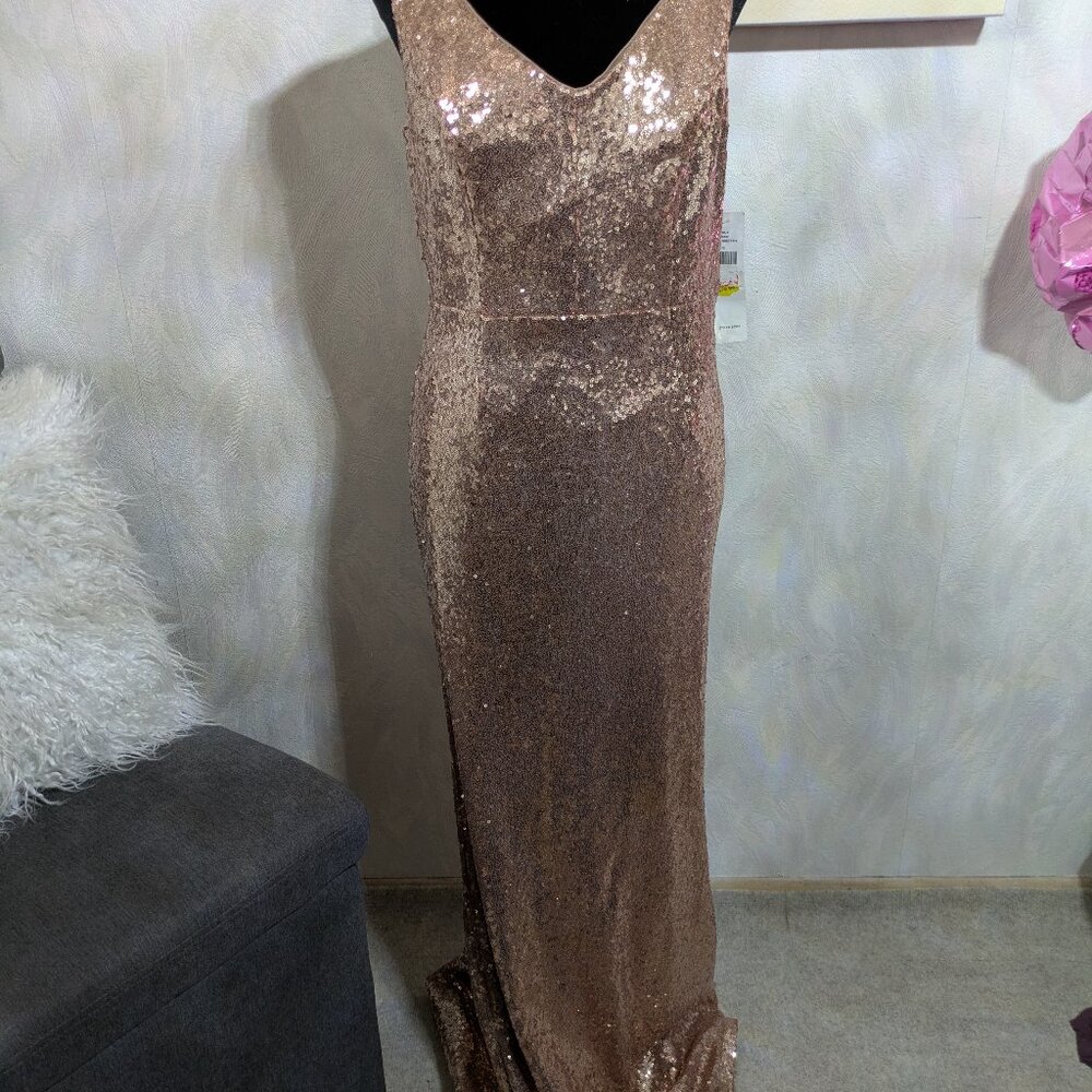Sequined Evening Gown